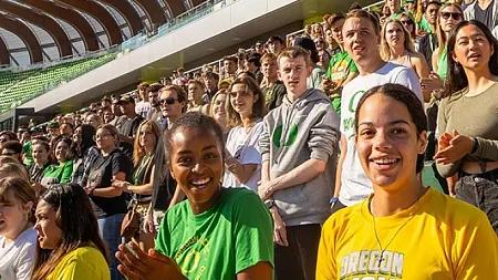 Ducks at Autzen Stadium