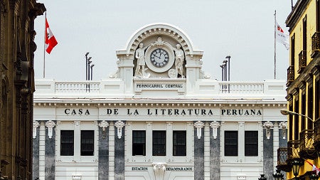 a white historic building in Chile