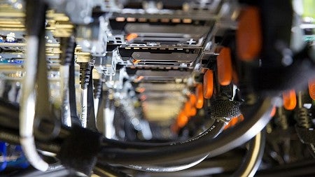 a closeup of a computer