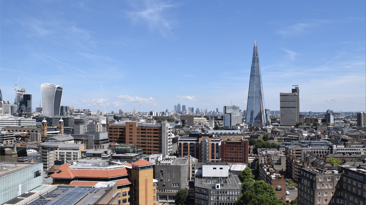 The skyline of London