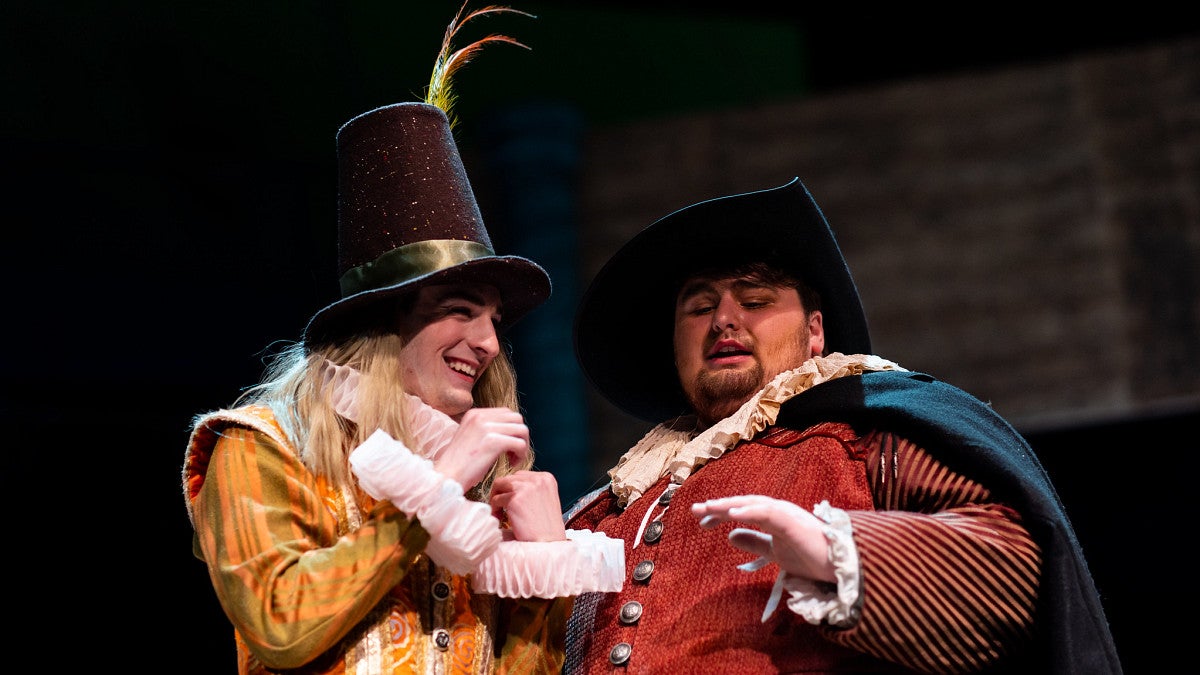 Students in Theatre production