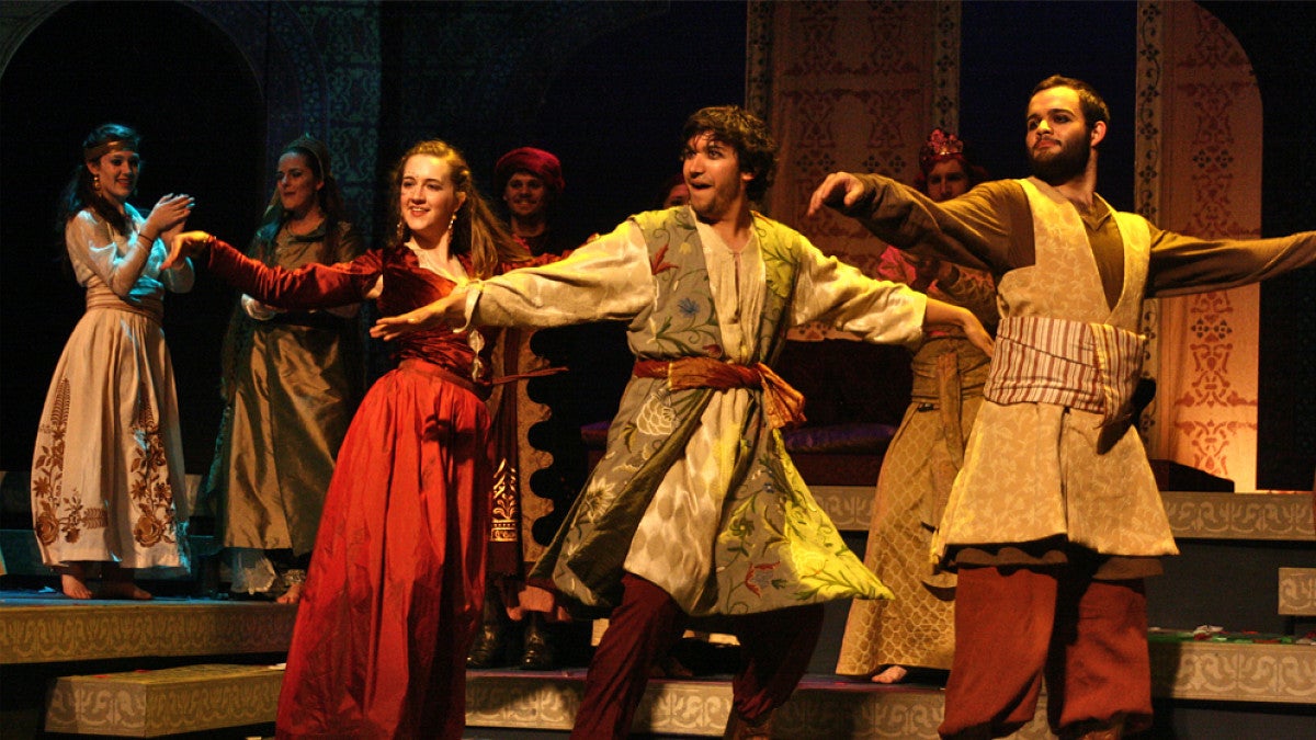Students in a play