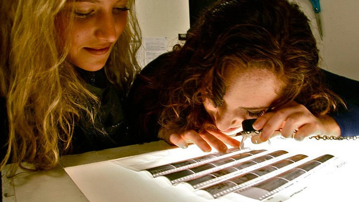 Students in a lab