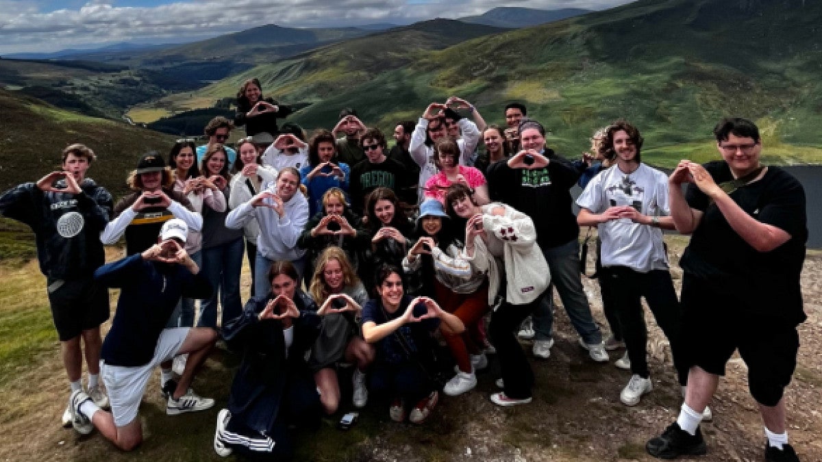 Students on a trip