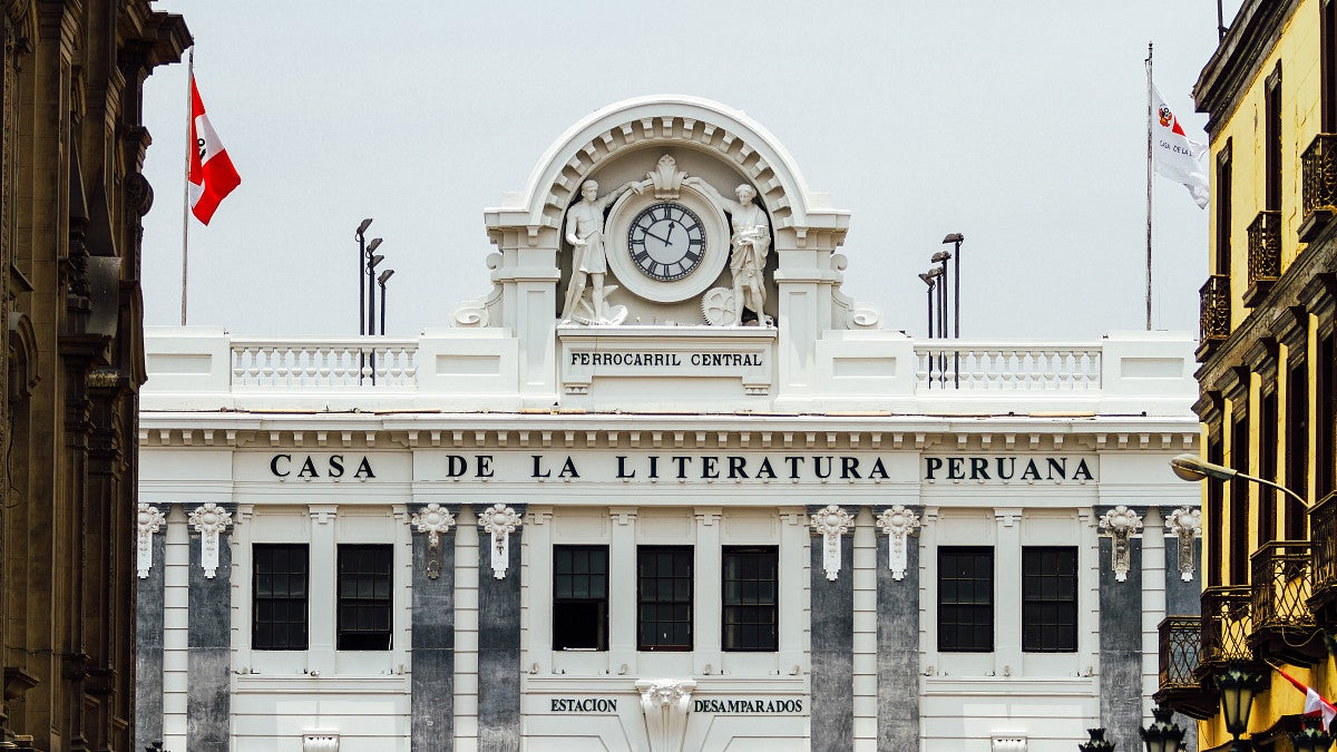 a white historic building in Chile