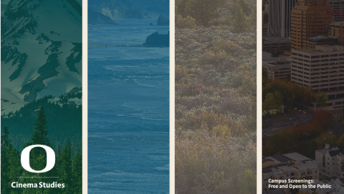 grid of of colors representing landscapes of Oregon