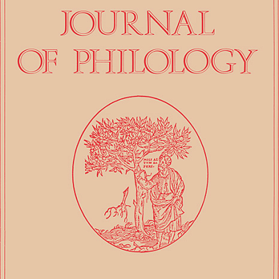 Cover of a journal titled: "American Journal of Philology"