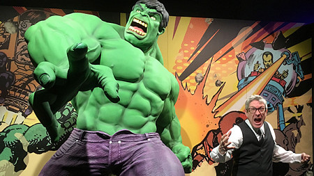 Professor Ben Saunders with Marvel's Hulk